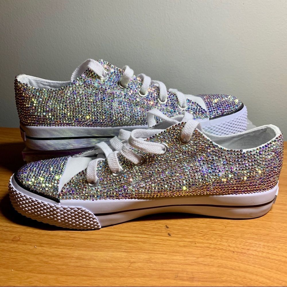 Rhinestone Encrusted Statement Sneakers